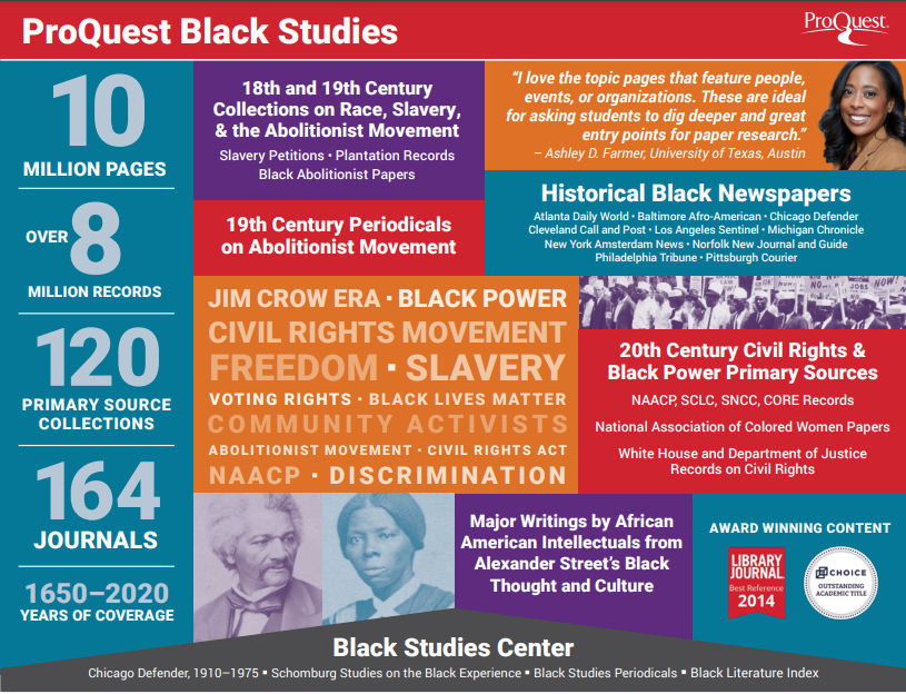 Black Studies Comparison Chart 